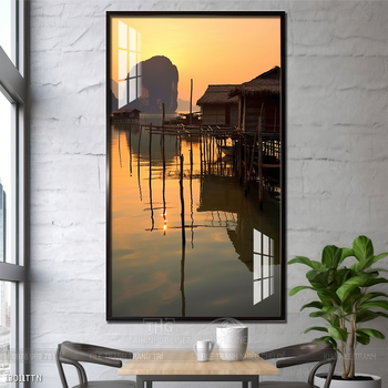 Tranh phong thủy sơn thủy hữu tình