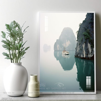 Tranh phong thủy nước non tuyệt đẹp