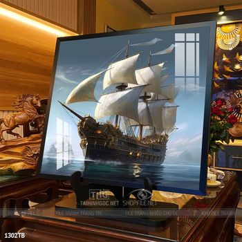 Tranh thuận buồm xuôi gió trang trí tường nhà