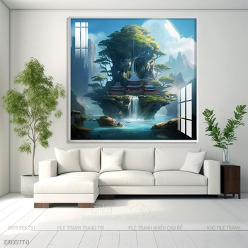 Tranh phong thủy sơn thủy hữu tình
