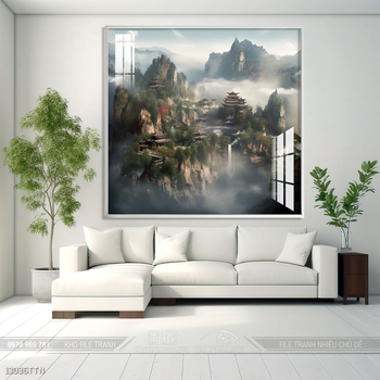 Tranh phong thủy treo trang trí phòng khách