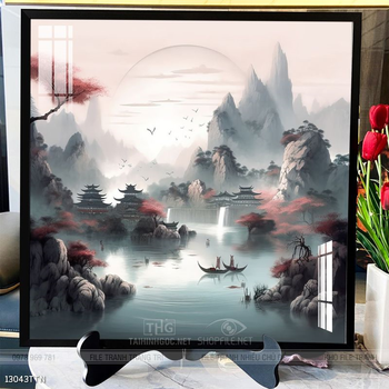 Tranh phong thủy sơn thủy đẹp
