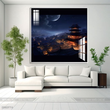 Tranh phong thủy treo trang trí phòng khách