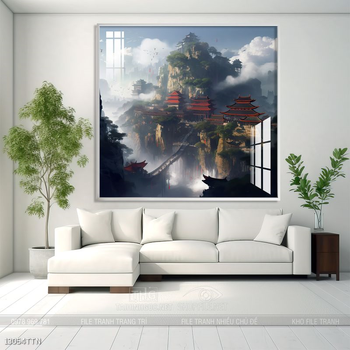 Tranh treo phòng khách theo phong thủy