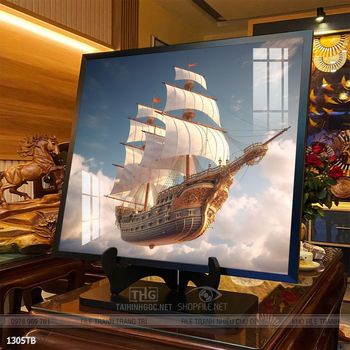 Tranh thuận buồm xuôi gió treo tường