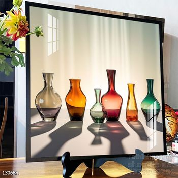 Mẫu tranh bình hoa nghệ thuật decor trang trí tường