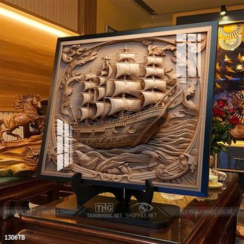 Tranh thuận buồm xuôi gió đẹp