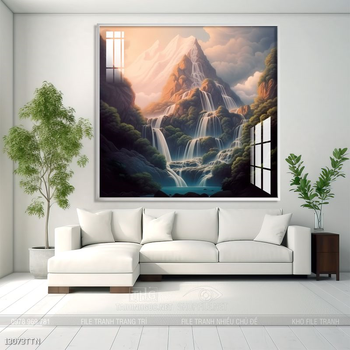 Tranh phong thủy sơn thủy đẹp