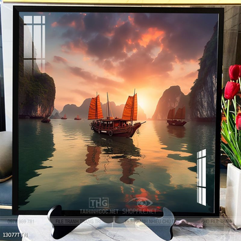 Tranh phong thủy nước non tuyệt đẹp