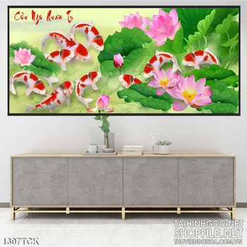 Tranh cửu ngư quần tụ