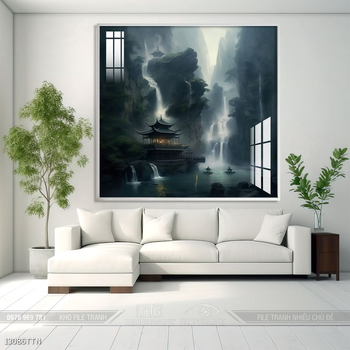 Tranh phong thủy sơn thủy đẹp