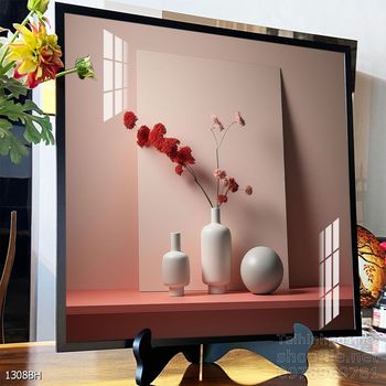 Tranh bình hoa độc đáo trang trí phòng khách