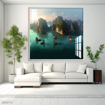 Tranh phong thủy treo trang trí phòng khách