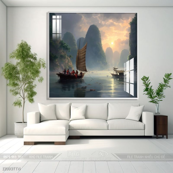 Tranh treo phòng khách theo phong thủy