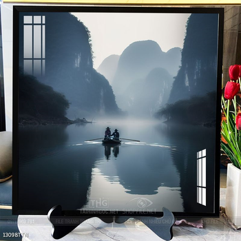 Tranh phong thủy phong cảnh thác nước thiên nhiên