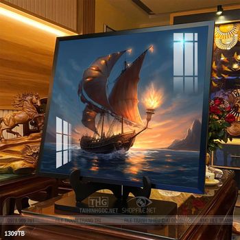 Tranh thuyền buồm và cảnh biển