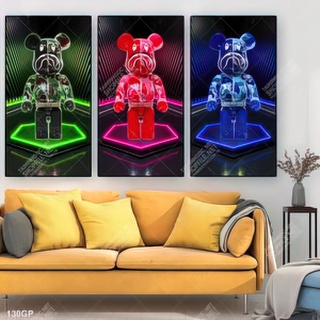 Tranh treo tường gấu bearbrick chất lượng cao