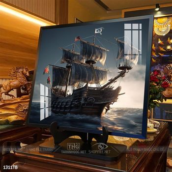 Tranh thuận buồm xuôi gió cánh buồm vàng đẹp nhất