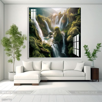 Tranh phong thủy sơn thủy đẹp