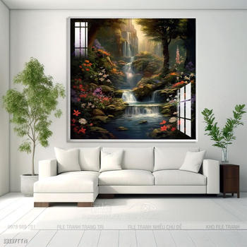 Tranh phong thủy sơn thủy đẹp