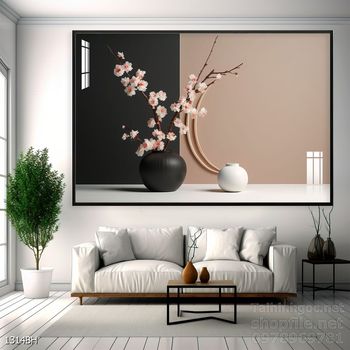 Tranh bình hoa nghệ thuật treo tường