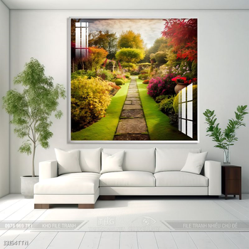 Tranh phong thủy nước non tuyệt đẹp