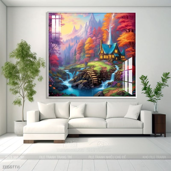 Tranh phong thủy treo trang trí phòng khách