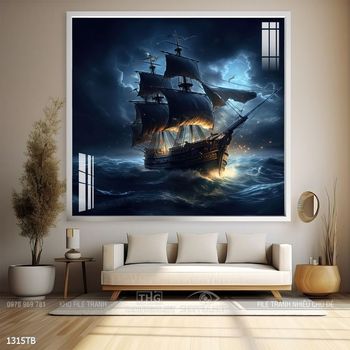 Tranh thuận buồm xuôi gió đẹp ấn tượng