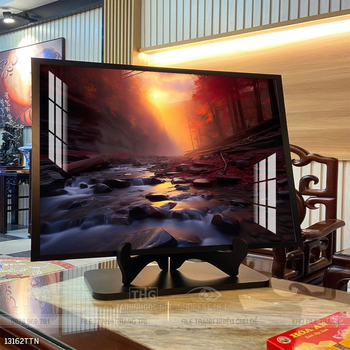 Tranh phong thủy phong cảnh thác nước thiên nhiên