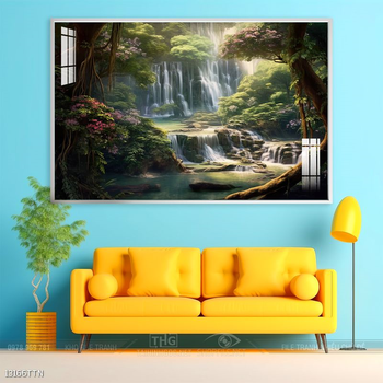 Tranh phong thủy sơn thủy hữu tình