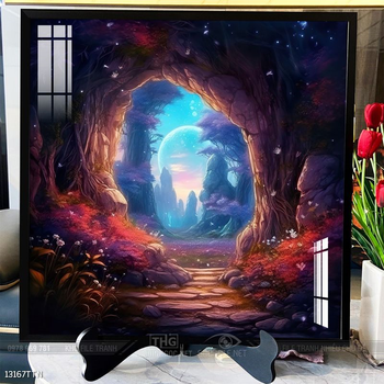 Tranh phong thủy nước non tuyệt đẹp