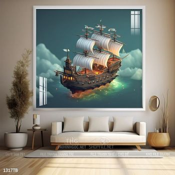 Tranh thuận buồm xuôi gió đẹp