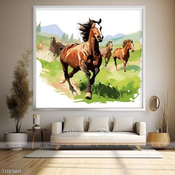 Tranh ngựa đẹp ấn tượng