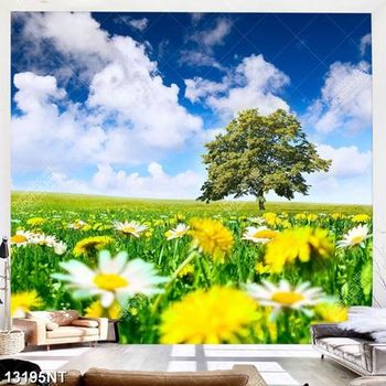 Tranh cánh đồng hoa cúc nở 13195NT