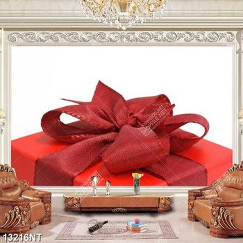 Tranh chiếc hộp quà màu đỏ