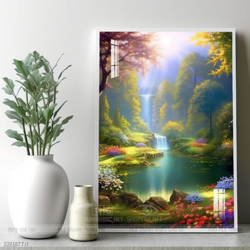 Tranh phong thủy sơn thủy hữu tình