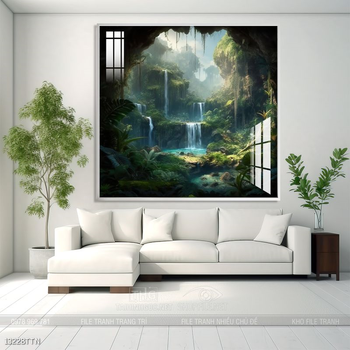 Tranh phong thủy sơn thủy đẹp