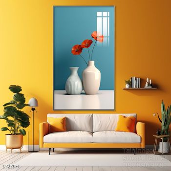 Tranh bình hoa 3D tuyệt đẹp
