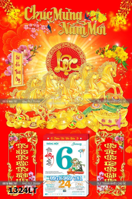 File lịch tết mã đáo thành công kim tiền lộc phát 1324LT
