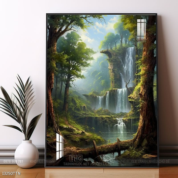 Tranh phong thủy sơn thủy đẹp