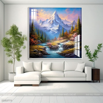 Tranh phong thủy sơn thủy đẹp