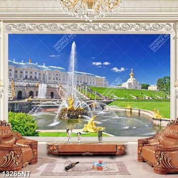 Tranh hồ phun nước đẹp 13265NT