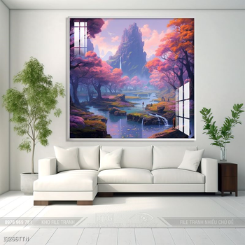 Tranh phong thủy sơn thủy hữu tình