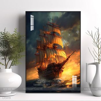 Tranh thuận buồm xuôi gió đẹp ấn tượng