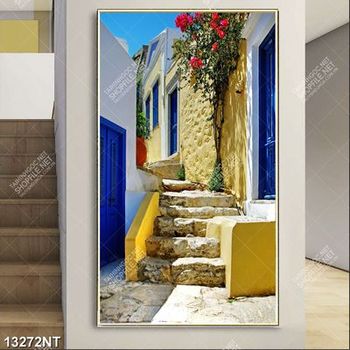 Tranh góc ngoài căn nhà