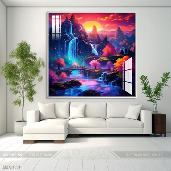 Tranh phong thủy treo trang trí phòng khách