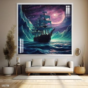 Tranh thuận buồm xuôi gió treo tường