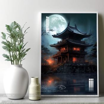 Tranh phong thủy nước non tuyệt đẹp