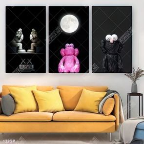 Tranh file gốc gấu bearbrick đẹp ấn tượng