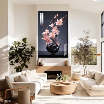 Mẫu tranh bình hoa trang trí tường đẹp tinh tế